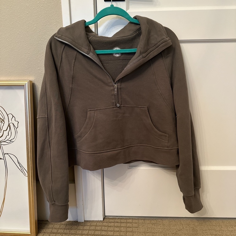 Lululemon scuba cropped funnel neck